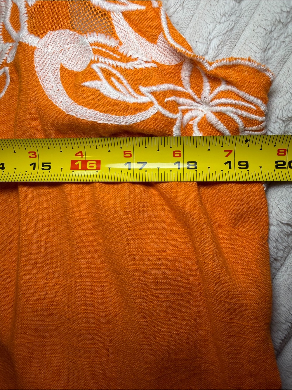 Express Orange Floral Applique Cami XL - Picture 10 of 14